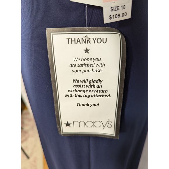 NWT@$109! NIGHTWAY! FULL LENGTH NAVY BLUE LACE, CHIFFON & NUDE MAXI DRESS! SZ 10 - Picture 7 of 14